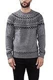 Be Casual! Modischer Strickpullover mit Streifenmuster in Jacquard Optik