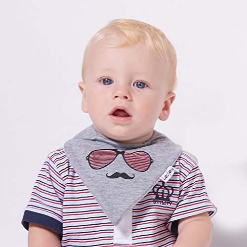 Packung mit 5 Lovjoy Jungen Lätzchen (Kleinen Held) - 5