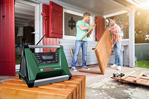 Bosch DIY Akku-Radio PRA Multipower, ohne Akku, Aux-In Kabel, Netz-Adapter, 2x AAA Batterien (18V, Radiofrequenzbereich AM 522 – 1.611 kHz) - 4
