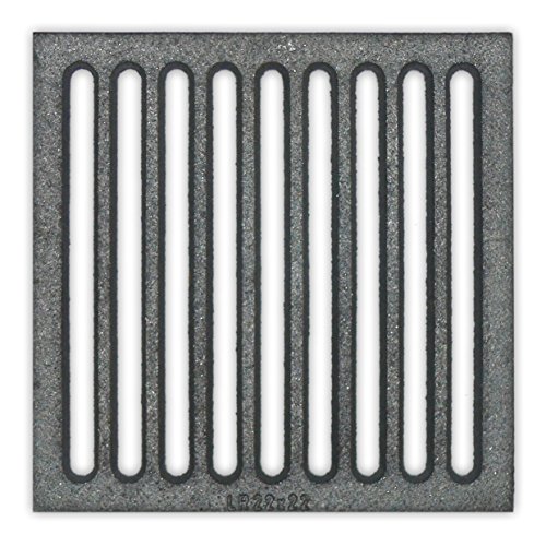 Liegerost 22 x 22 cm - Gussrost Ofenrost Ascherost Tafelrost Kaminrost Premiumqualität