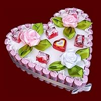 Herz Torte aus Schokolade Yogurette, Muttertag, Vatertag, Pralinen-Blumen-Strauß, Geburtstagsgeschenke, Hochzeit