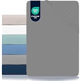 Dreamzie - Fitted sheet 140 x 190/200 cm adjustable - Oeko-Tex | Bedding &middot; Charcoal Grey &middot; Microfibre &middot; Ultra Soft &middot; 30 cm Hi