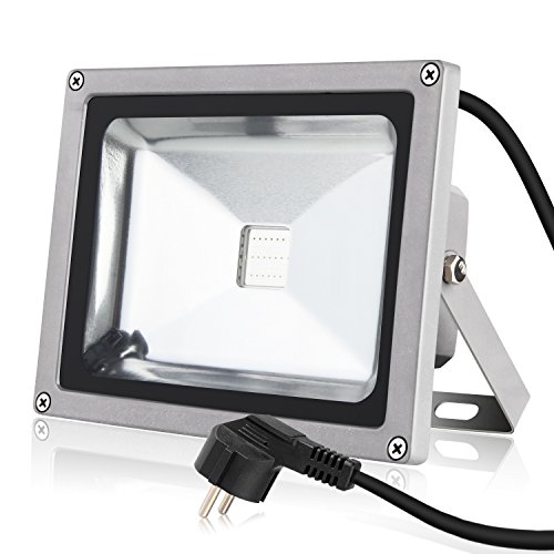 Albrillo LED 20W RGB Fluter mit 16 Farben inkl. Fernbedienung & Stecker, IP65 - 8