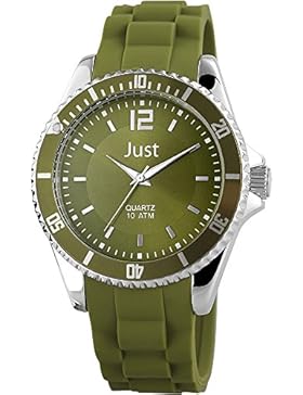 Just Watches Unisex-Armbanduhr Analog Quarz Kautschuk 48-S3862-DGR