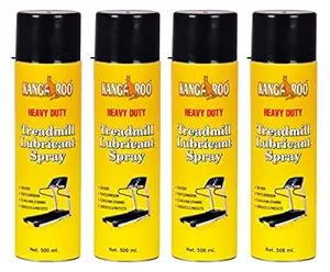 Kangaroo Treadmill Oil Lubricant Spray for Belt - Silicone Oil Lubricant - 500 ml (Set of 4)