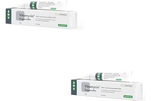 cp-pharma Vitamycin Augensalbe | Doppelpack | 2 x 5g | Augensalbe für Tiere | Kann unterstützend zur Augenpflege beitragen | Kann dabei helfen den Tränenfilm zu verbessern