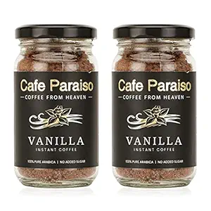 Cafe Paraiso Vanilla Combo Instant Premium Flavored Arabica Coffee - 60g Each
