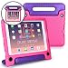 Produktbild Apple iPad Air 1, iPad 9.7 2017 Hülle für Kinder, PURE SENSE BUDDY robust antibakteriell keimfrei Schultergurt strapazierfähig Kinder widerstandsfähig stoßsicher Spielzeug Schutz tragbar Schutzhülle + Griff, Standfunktion, Displayschutz (Pink)
