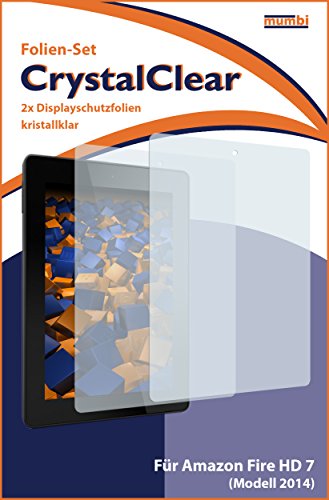 2 x mumbi Schutzfolie Amazon Fire HD 7 (2014) Folie Displayschutzfolie - 3