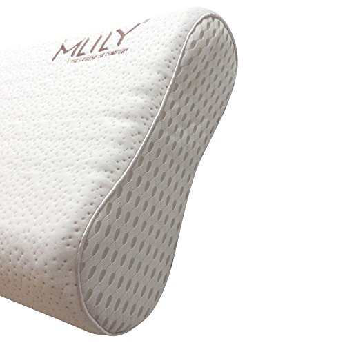 Orthopädisches Nackenstützkissen Von Ebitop-Kissen Aus Viscoelastischem Gelschaum (Memory Foam) In Weiß, Einstellbare Höhe, Ergonomisches Kopfkissen, Visco Schlafkissen, Nackenkissen Inkl. Bezug - 4