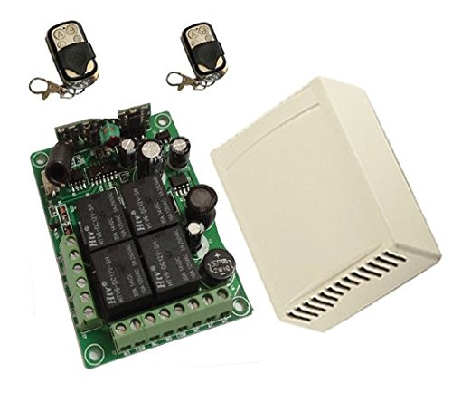 System Eng - Receptor de 4 canal para porteros automáticos y 2 mandos a distancia, automatización del cierre, frecuencia 433 MHz