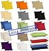 Produktbild 2er Pack Baumwolle Renforcé Kissenbezug Kissenhülle Dekokissen 80x80 40x80 40x40, Farbe:CAPPUCCINO;Größe:2x 40x80 cm Kissen