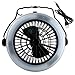Produktbild Ebilun LED 2in1 Fan und Camping Laterne, Outdoor Multifunktions Portable Zelt Lampe, USB Aufladung, 3 Modi, W / Hook, Für Camping, Angeln, Reisen, Nacht Walks, Schwarz