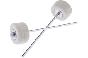 kesoto 2pcs Patch Simple-Pédale,Silent Strike Batte de Grosse Caisse