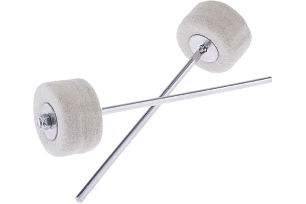 kesoto 2pcs Patch Simple-Pédale,Silent Strike Batte de Grosse Caisse