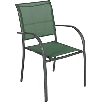 Lot De 2 Fauteuils De Jardin Oriengo - Anti-rouille, Tissu Déperlant - Couleur Miel & Praline