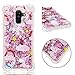 Produktbild Samsung Galaxy A6 Plus 2018 Hülle,Galaxy A6 Plus 2018 Hülle Silikon Case,Roreikes Fließen Flüssig Bling Glitzer Transparent Handyhülle Anti-Rutsch Kratzfest Schwimmend Treibsand Weich TPU Silikon Schutzülle Schale Luxus Shiny Glanz Beschützer Cover für Samsung A6 Plus 2018-Rosa Pony