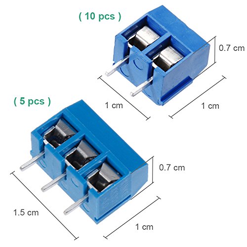 70 Piezas Set de Tableros de PCB Nabance PCB Prototipo Kit para DIY 25 Doble Cara Junta de PCB 30 Conector de Encabezado  15 Terminal de tornillo 5 tama  os de Prototipo de doble cara Placa PCB 