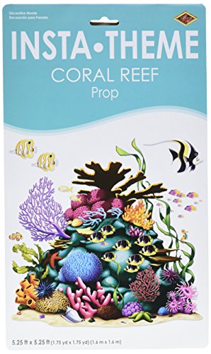 BeistleCoral Reef Prop, Cardboard, Multi Color, 5' 3" x 5' 3"