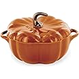 STAUB 0.5-qt Petite Ceramic, Oven & Stove Safe up to 572°F, Pumpkin Dish, Baking, Candy Dish, Burnt Orange