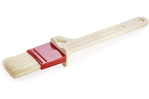 Thermohauser 3000234043 Pinceau à poils naturels courts, largeur de poils env. 4 cm, avec entretoise, poils : naturel, manche : plastique PA, fibre de verre renforcée.