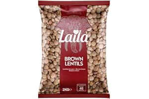 Laila Brown Lentils 2Kg. Brown Lentils are The Most Nutritious Plant-Based Proteins and lend mild, Earthy Flavour