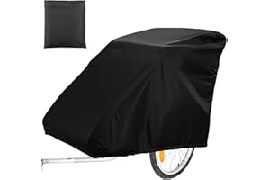 BAIFULAI Składany garaż na przyczepę rowerową: uniwersalna osłona, przyczepa dla psów, 210D, wodoszczelny, wiatroszczelny, odporną na rozdarcie, tkanina Oxford