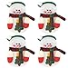 Produktbild FEPITO 4 stücke Weihnachten Besteckhalter Küchenbesteck Besteckhalter Taschen Messer Gabeltasche Schneemann geformt Weihnachten Party Dekoration