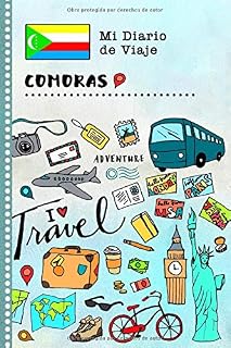 Comoras Diario de Viaje: Libro de Registro de Viajes Guiado Infantil - Cuaderno de Recuerdos de Actividades en Vacaciones para Escribir, Dibujar, Afirmaciones de Gratitud para Niños y Niñas