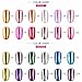Lover Bar Mirror Nail Glitter Powder Set-Metallic Magic Effect Cosmetics Makeup Tools Kit-2-3g Shinning Additive Pigment Tip Decoration Art Nails Chrome Dust for UV Gel Polish+Applicator Sponge Stick (Pack of 12)