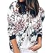 Produktbild Damen Jacke Vintage Sportjacke Mode Blumen Reißverschluss Up Bomber Jacke Casual Mantel Outwear Übergangsjacke SanKidv
