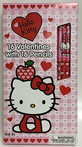 Hello Kitty Valentine's Day Cards with Pencils by PMG