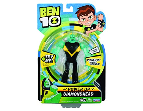 Ben 10 Deluxe Power Up cifras - Diamond Head , Modelos/colores Surtidos, 1 Unidad