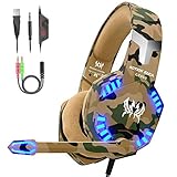 【Sonido Maravilloso&Sube Un Nivel】Con conductor de neodimio magnéticos de alta precisión 50 mm, es un headset de diseño acústico cerrado novedoso y fresco, para los jugadores que estén preparados para subir un nivel. Alta tecnología acústica para mejorar cualquier sesión de juego con una nitidez y un realismo aún mayores. Los bajos reforzados para agregar mayor intensidad al juego, para que puedas disfrutar al máximo de la experiencia.