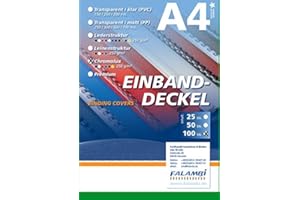 FALAMBI 100 Einbanddeckel Chromolux, Rückenkarton 250 gr/m², Rückendeckel für Bindungen (grün)