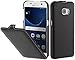 Produktbild StilGut UltraSlim Case, Hülle Tasche aus Leder für Samsung Galaxy S7, Schwarz