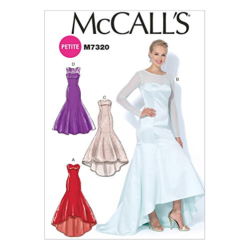 McCall's Patterns7320 Miss Petite Dresses,Sizes 6-14, Mesh, A5 (6-8-10-12-14)