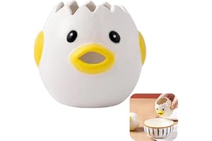 FAYEMINT Separatore per Uova, Filtro Tuorlo D'Uovo, Separatore di Uova di Cartone Animato,Pulcino Bianco per Tuorlo D'uovo, Gadget da Cucina Proteine Dello Strumento di Cottura