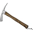 Haliaeetus Mattock Pick Axe, Stainless Steel with Sharp Pick and Cutting Edge for Breaking Heavy Clay Soil, Removing Difficult Weeds, Garden Tool for Digging, Loosening Soil