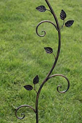 CLP Pflanzen-Rankstab AROSA aus Eisen, Höhe 125 cm, Rankhilfe für Kletterpflanzen bronze - 5