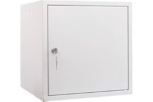 ‎NEWPO kaiserkraft Schließfachwürfel | HxBxT 35 x 35 x 35 cm | Grau | Garderobe Schließfach Schließfachschrank Schließwürfel Spind Umkleideschrank Wertsachenschrank