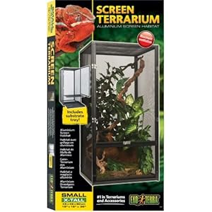 Exo Terra PT2677 Aluminium Gaze Terrarium, schwarz