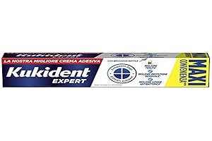 Kukident Expert Crema Adesiva per Dentiere Totali e Parziali Ottima Tenuta, 57g