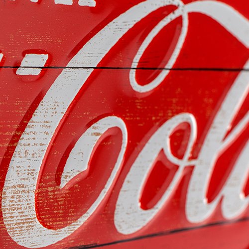 Nostalgic-Art 22235 Coca-Cola-Logo Wave Blechschild, 20 x 30 cm, rot - 2