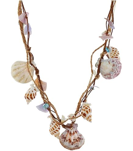 Moxiewell Ensemble De Bijoux Coquillage, Collier Sirène Avec Bracelet Coquillages Et Perles Et Pince à Cheveux étoile De Mer, Sirène Bijoux Fantaisie Été Plage Pour Fête Des Mères été Mariage Hawaïen