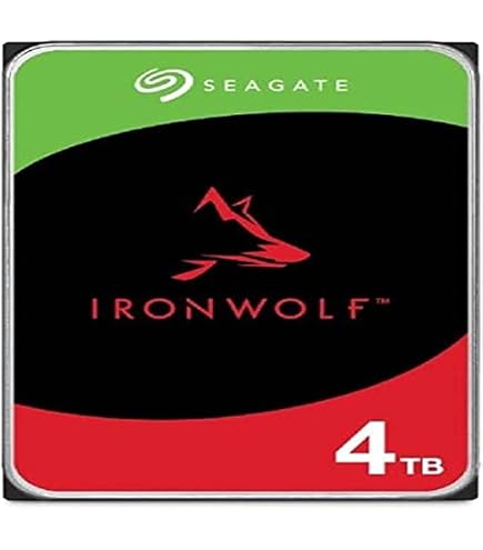 Seagate Ironwolf ST4000VN008, Disco duro, 4TB SATA III, 64 MB, 1