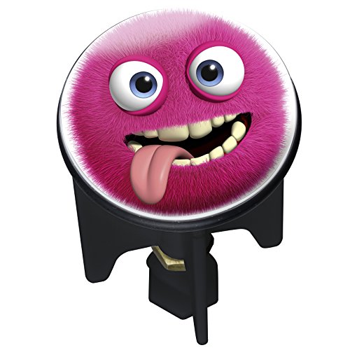 WENKO 21438100 Waschbeckenstöpsel Pluggy® Thermo Monster – Abfluss-Stopfen, für alle handelsüblichen Abflüsse, Kunststoff, 3.9 x 6.5 x 3.9 cm, Mehrfarbig - 2