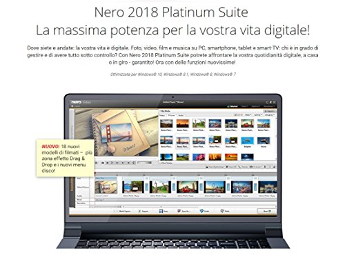 Nero Platinum 2018 - Software De Edici  n Y Gesti  n De V  deo  6in1  Para Windows 10