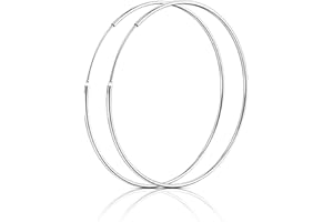 SOSMAR - Creolen silber für Damen aus echt 925 Sterling Silber, Mädchen Jungen große & kleine Ohrringe Creolen Hoop Kreis - 14/20/30/40/50/60/70MM