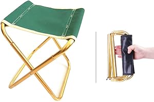 YAMEE Small Portable Foldable Stool, Outdoor Camping Folding Chairs, Collapsible Camp Mini Lightweight Stool for Fishing,Picnic,Travel,Garden,BBQ and Hiking